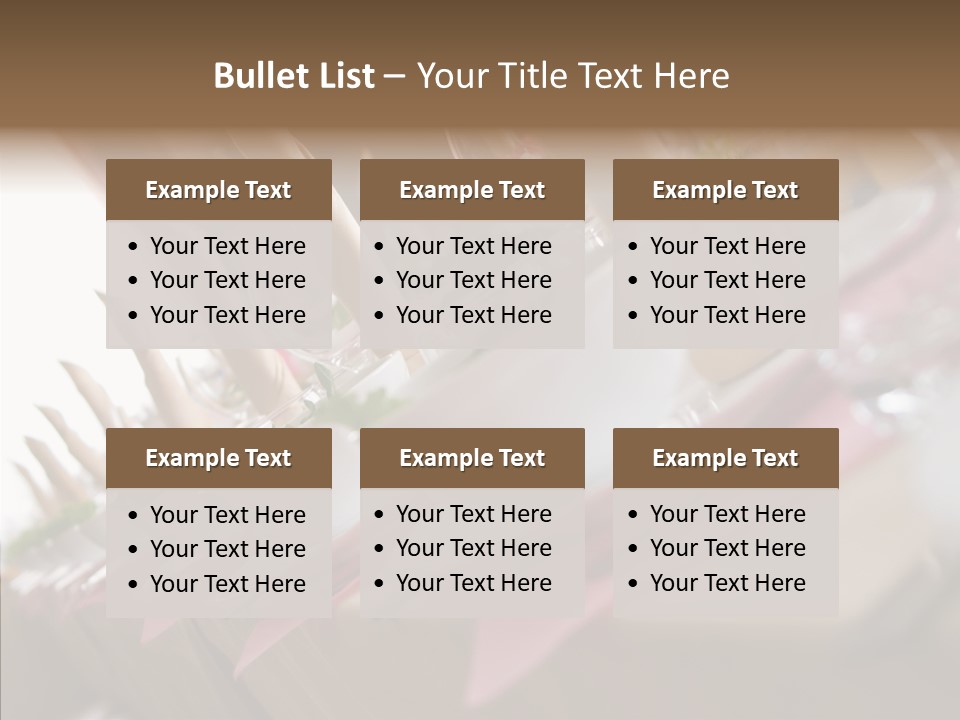 Reception Celebration Glass PowerPoint Template