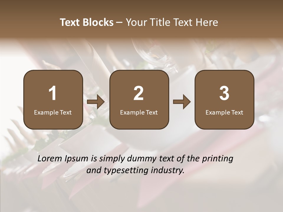 Reception Celebration Glass PowerPoint Template