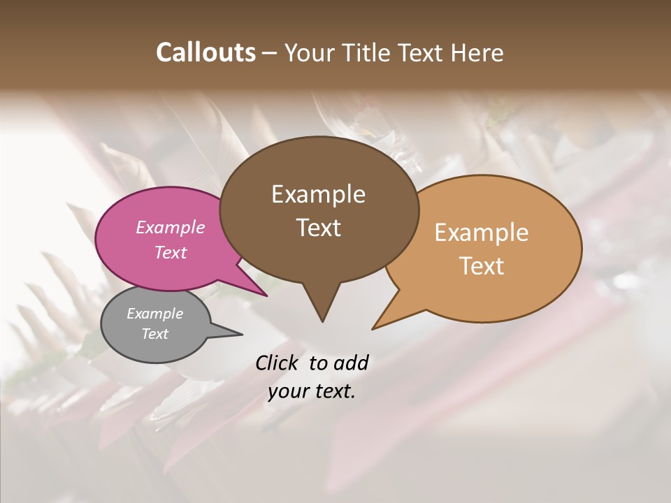 Reception Celebration Glass PowerPoint Template