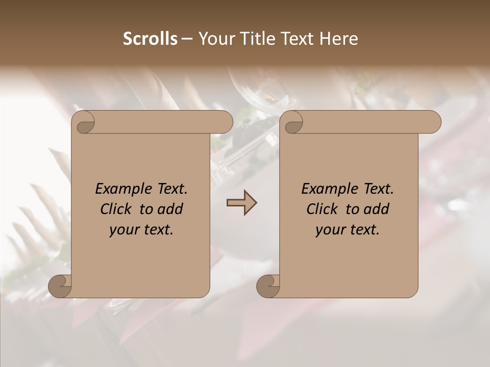 Reception Celebration Glass PowerPoint Template