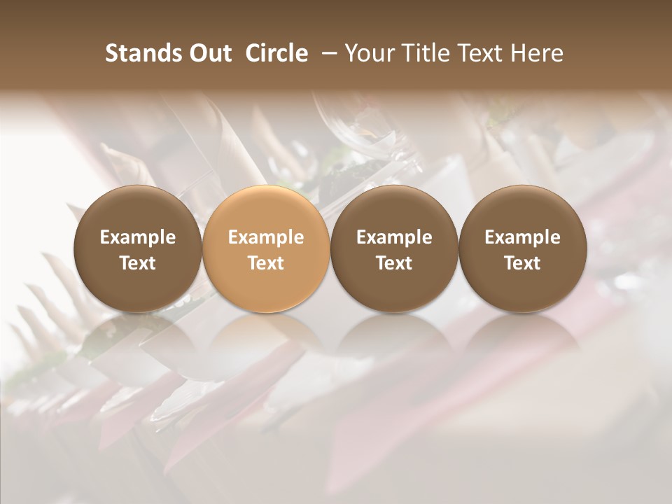 Reception Celebration Glass PowerPoint Template