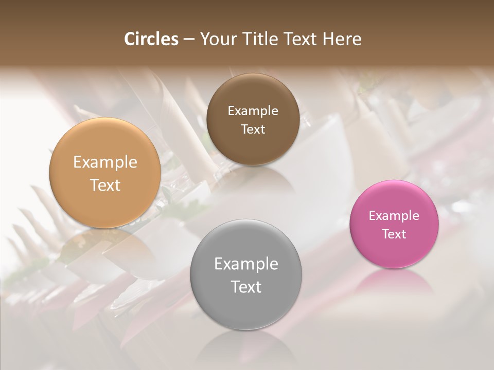 Reception Celebration Glass PowerPoint Template