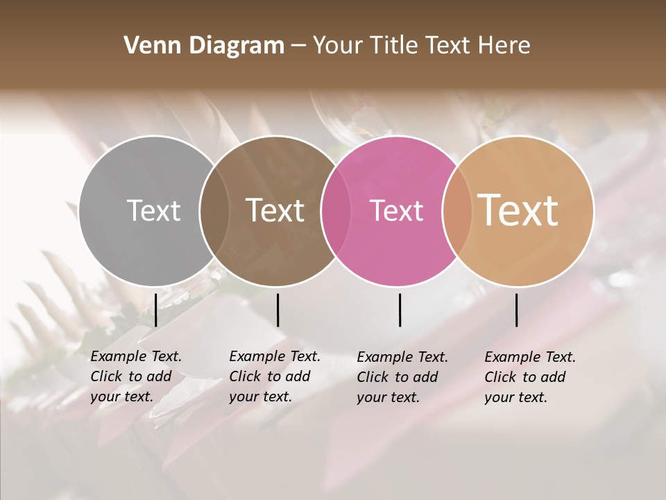 Reception Celebration Glass PowerPoint Template