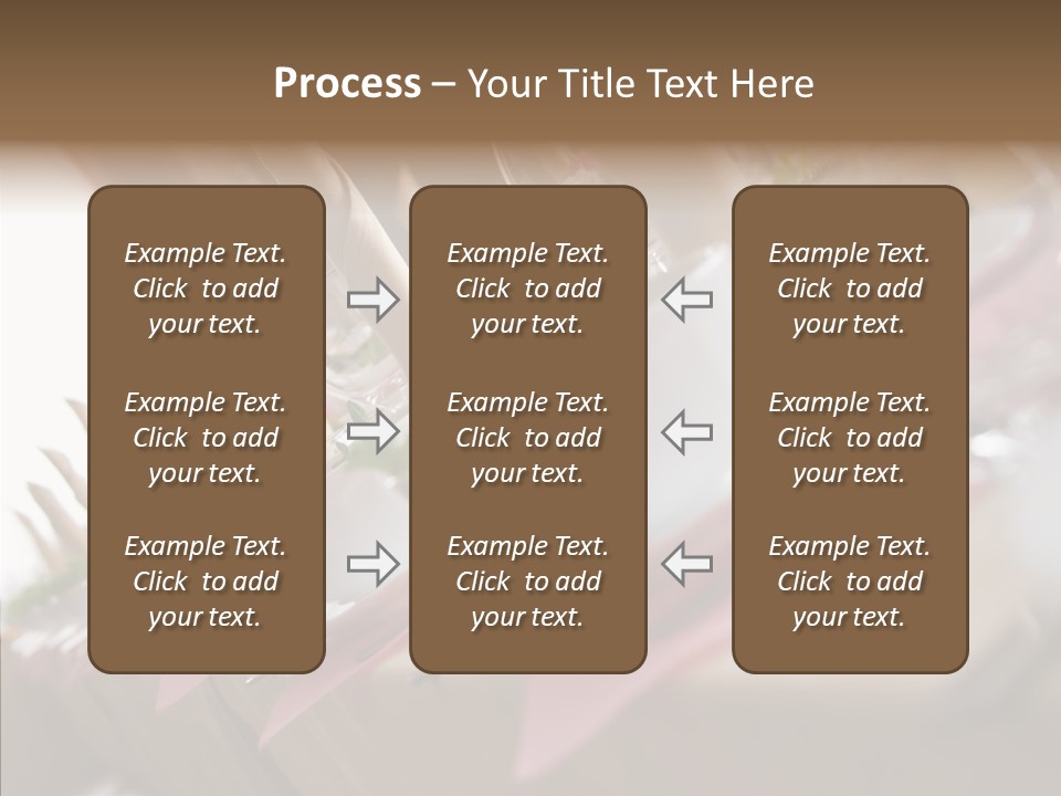 Reception Celebration Glass PowerPoint Template