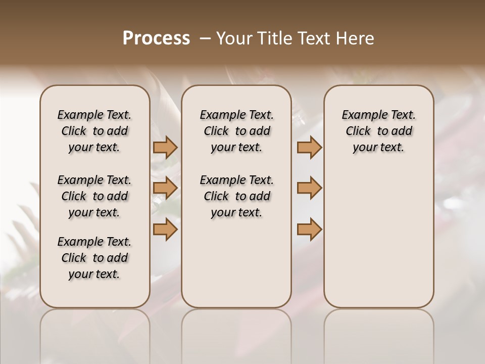Reception Celebration Glass PowerPoint Template