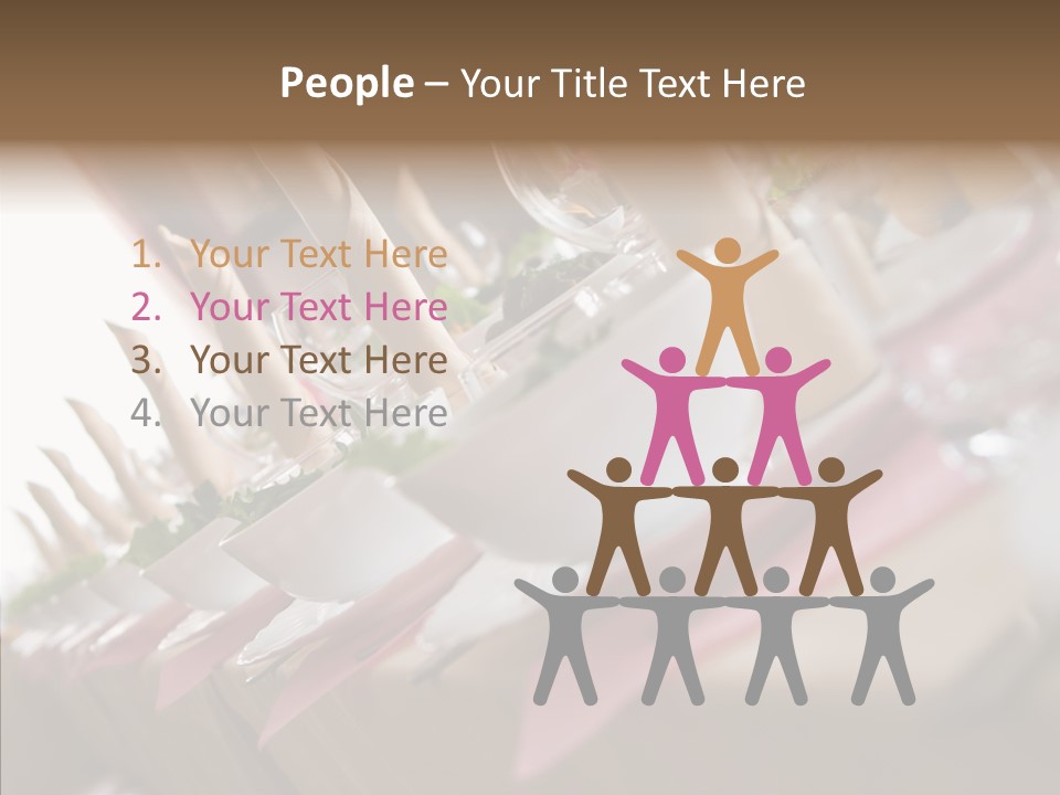 Reception Celebration Glass PowerPoint Template