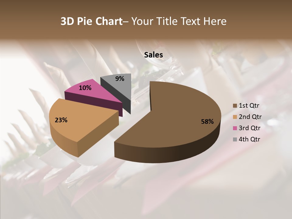 Reception Celebration Glass PowerPoint Template