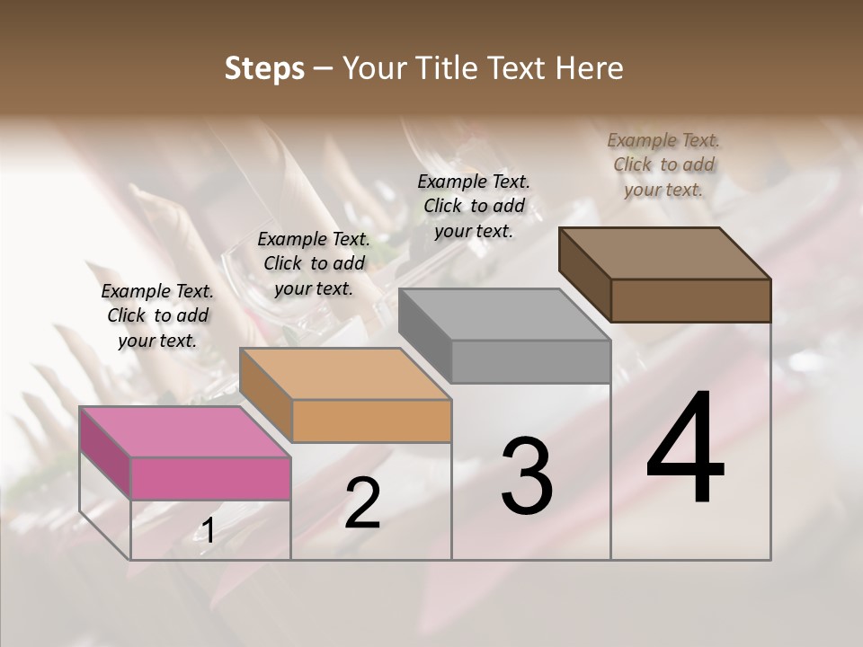 Reception Celebration Glass PowerPoint Template