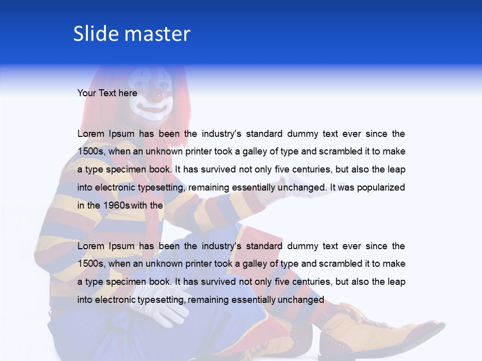 Face Midway Eye PowerPoint Template