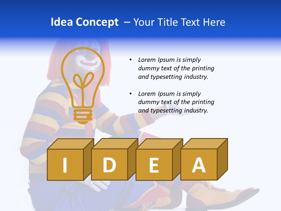 Face Midway Eye PowerPoint Template