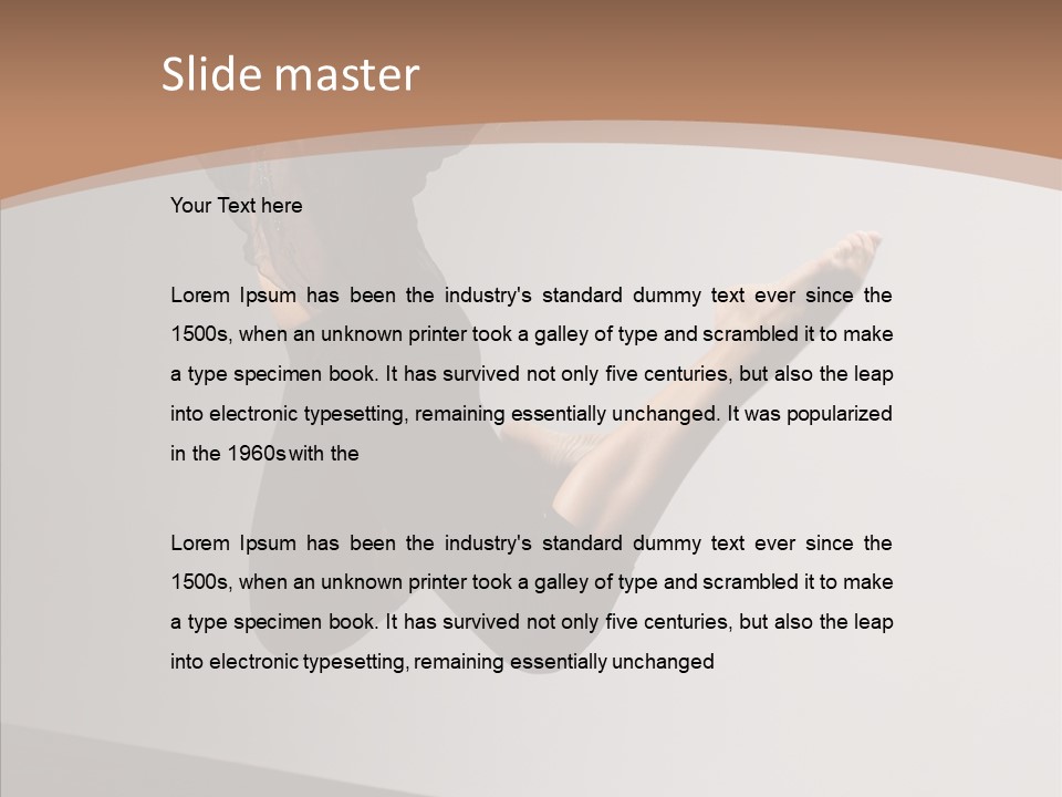 Breakdancing Female Ballet PowerPoint Template