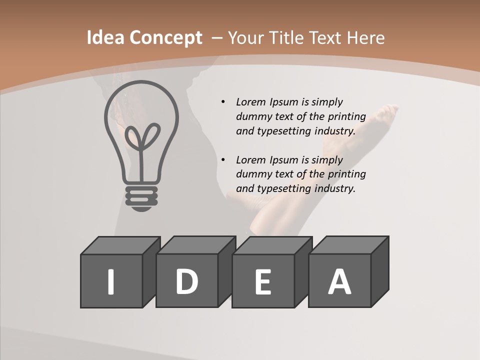 Breakdancing Female Ballet PowerPoint Template