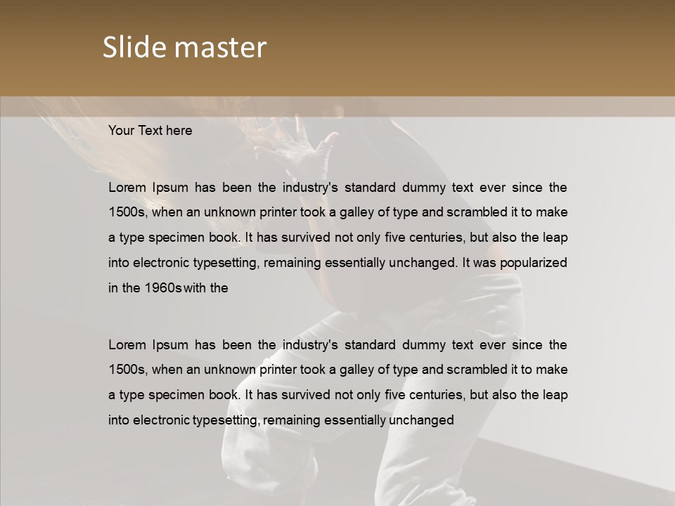 Artist Activity White PowerPoint Template