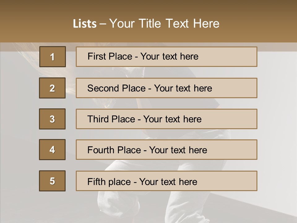Artist Activity White PowerPoint Template
