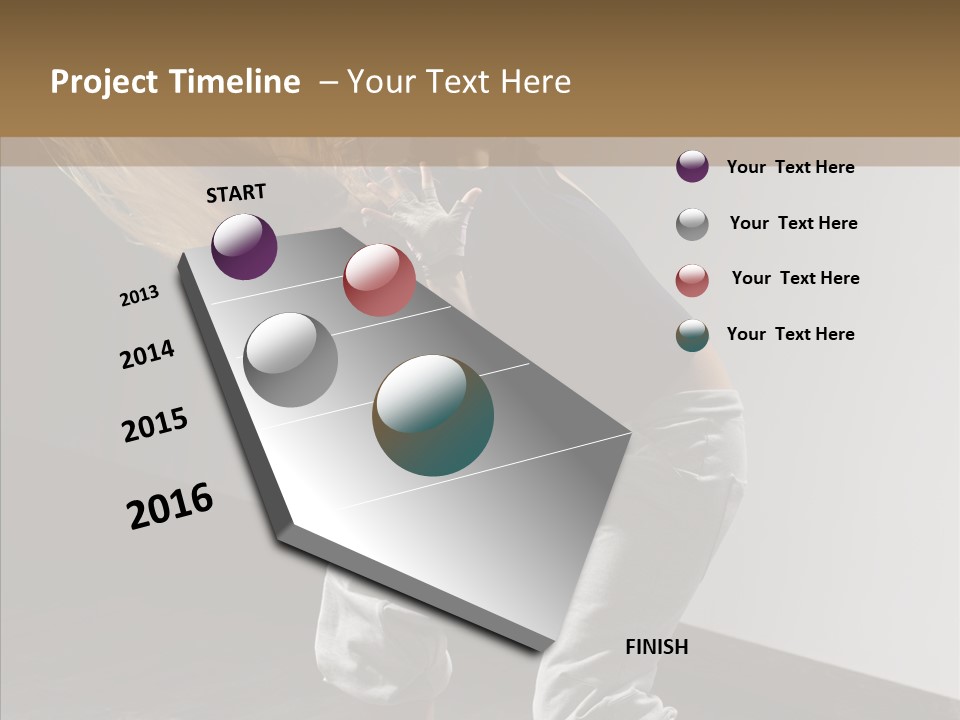 Artist Activity White PowerPoint Template