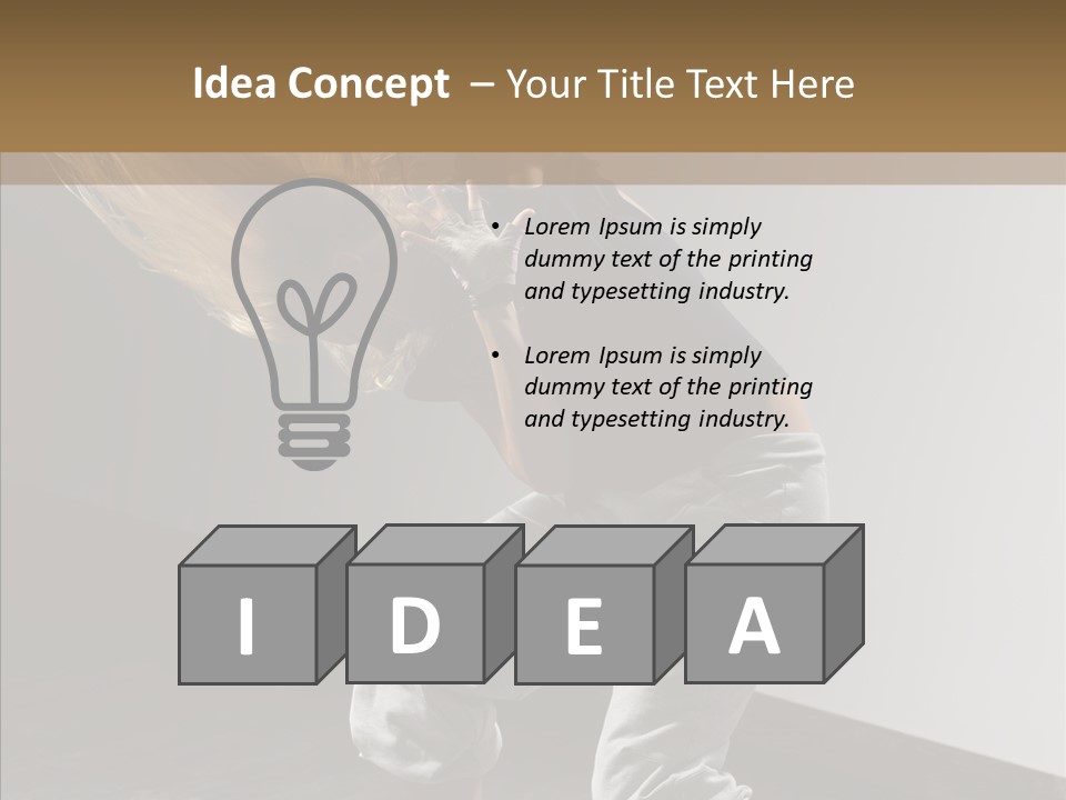 Artist Activity White PowerPoint Template