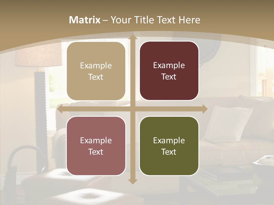 Modern Pillows Decore PowerPoint Template