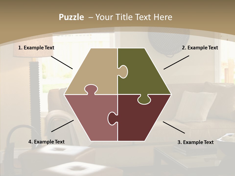 Modern Pillows Decore PowerPoint Template