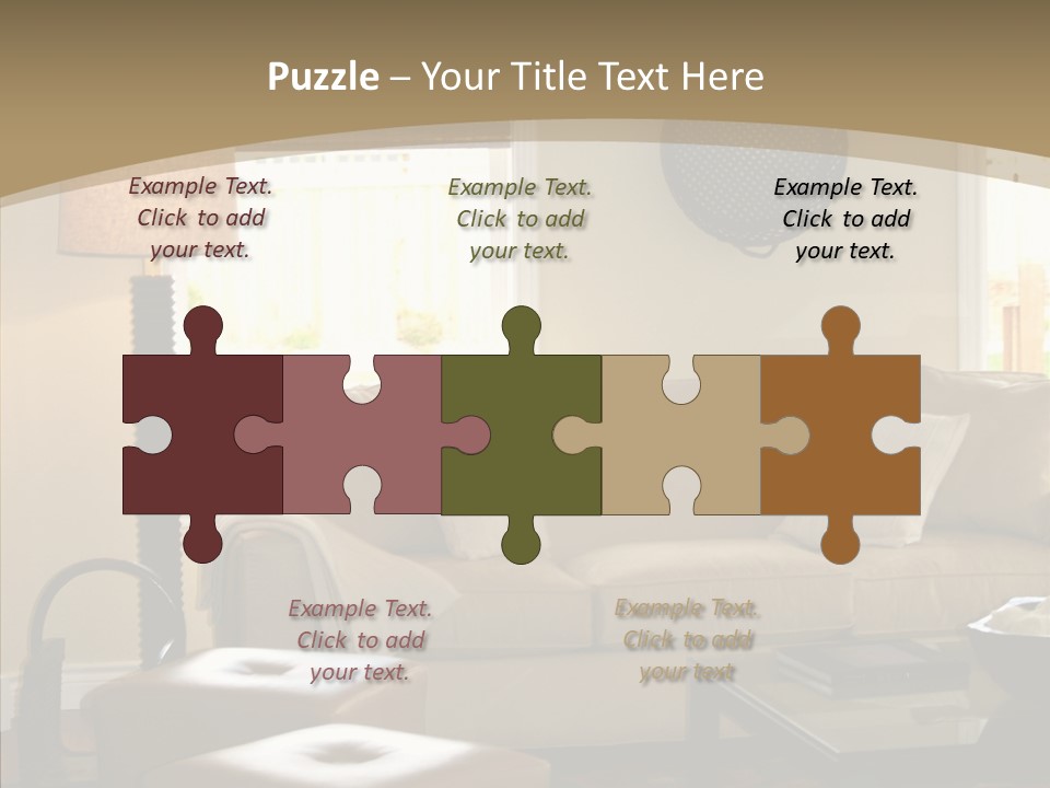 Modern Pillows Decore PowerPoint Template