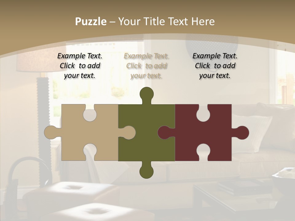 Modern Pillows Decore PowerPoint Template