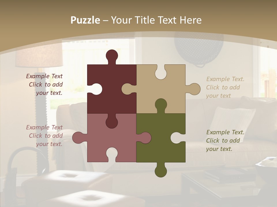 Modern Pillows Decore PowerPoint Template