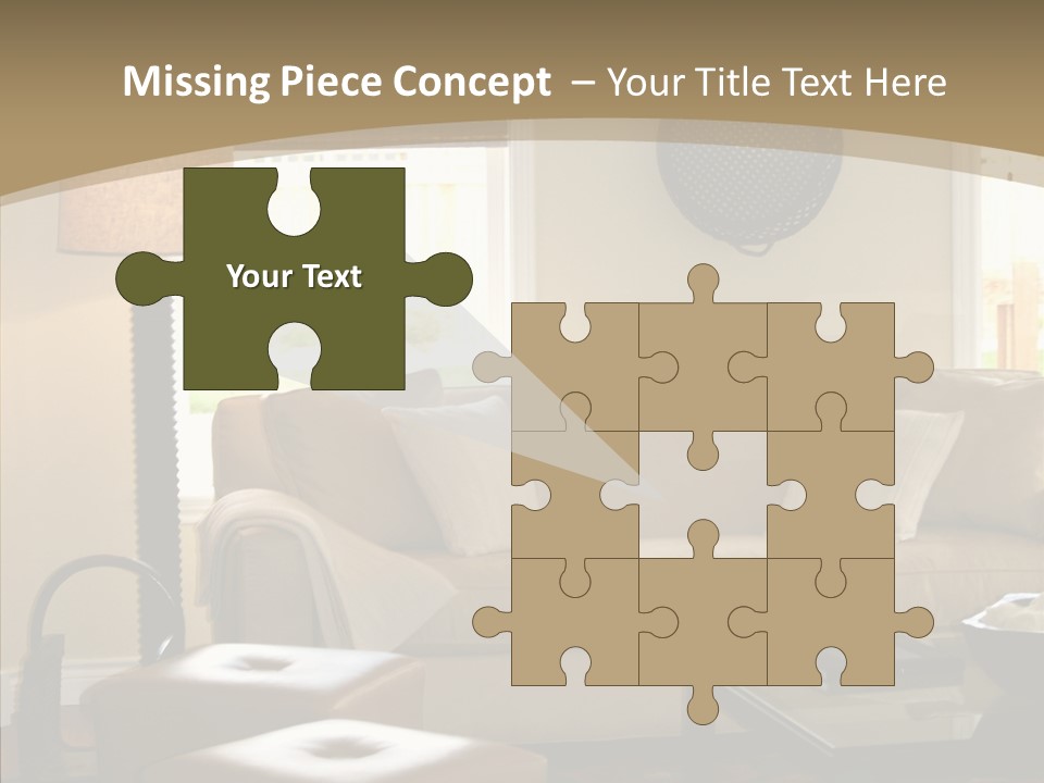 Modern Pillows Decore PowerPoint Template