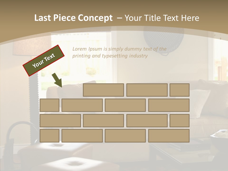 Modern Pillows Decore PowerPoint Template