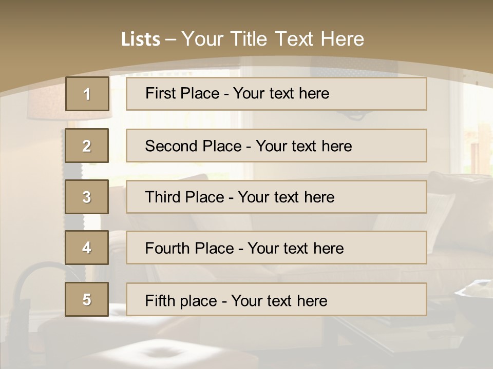 Modern Pillows Decore PowerPoint Template