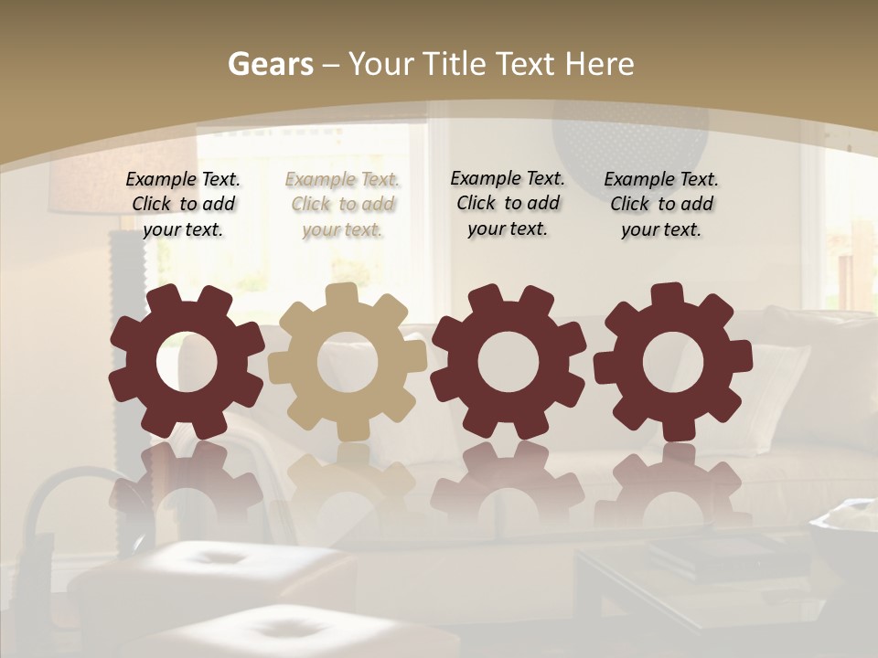 Modern Pillows Decore PowerPoint Template