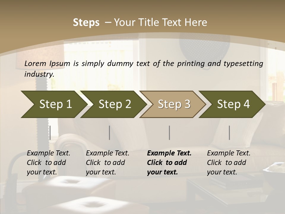 Modern Pillows Decore PowerPoint Template