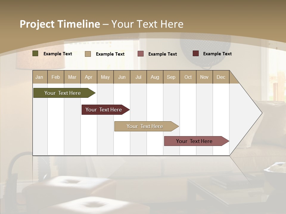 Modern Pillows Decore PowerPoint Template