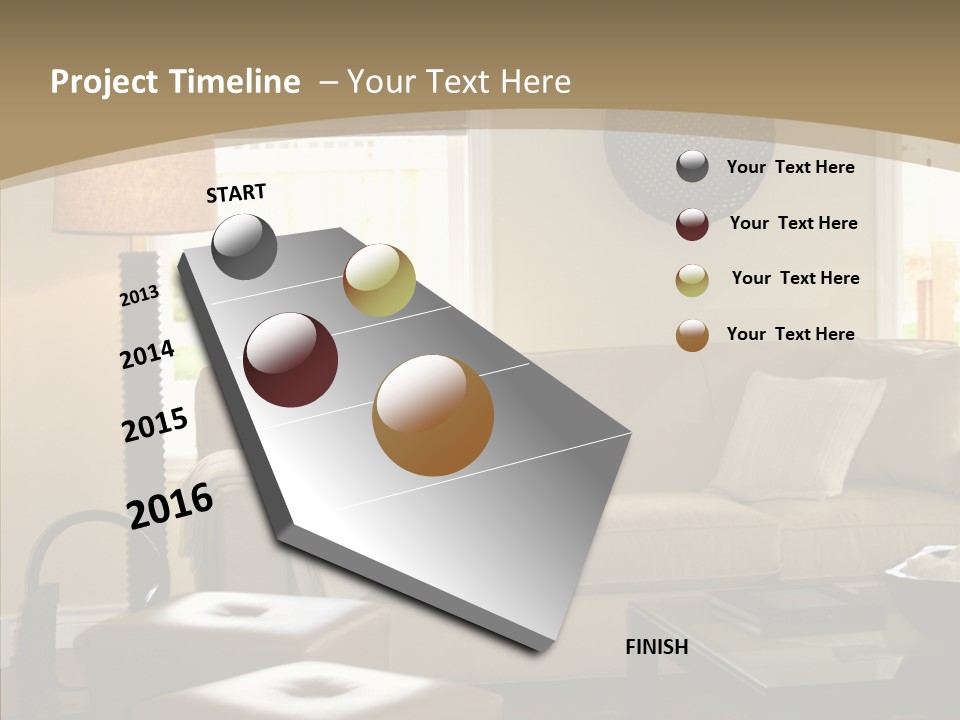 Modern Pillows Decore PowerPoint Template