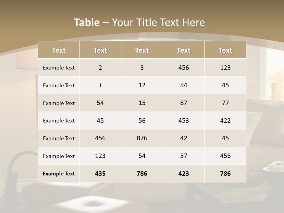 Modern Pillows Decore PowerPoint Template