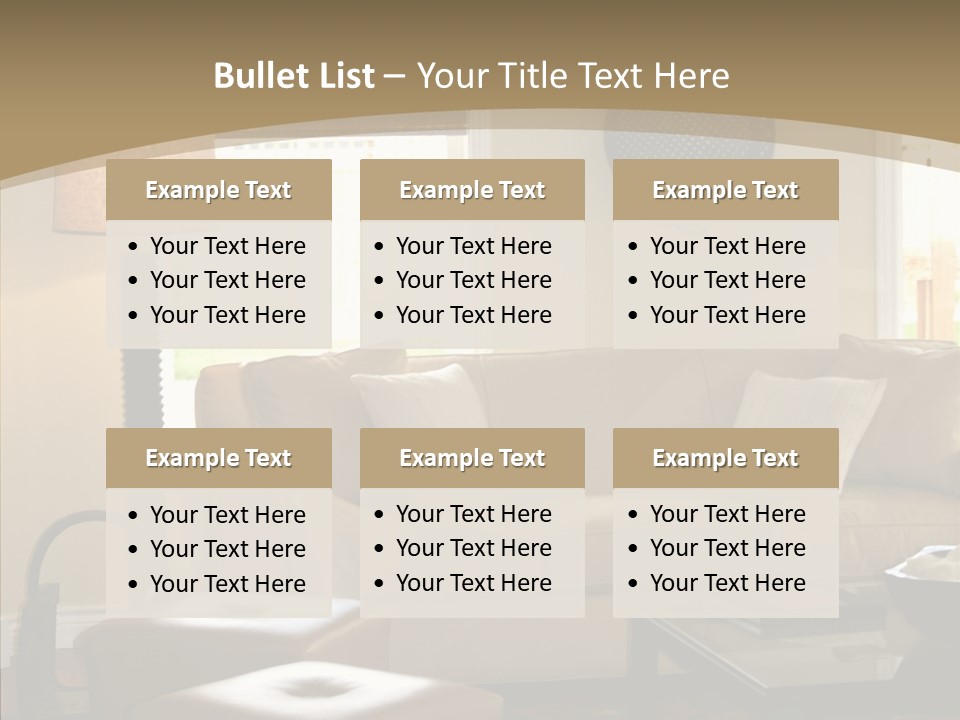 Modern Pillows Decore PowerPoint Template