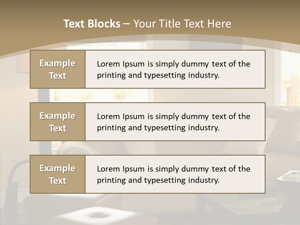 Modern Pillows Decore PowerPoint Template