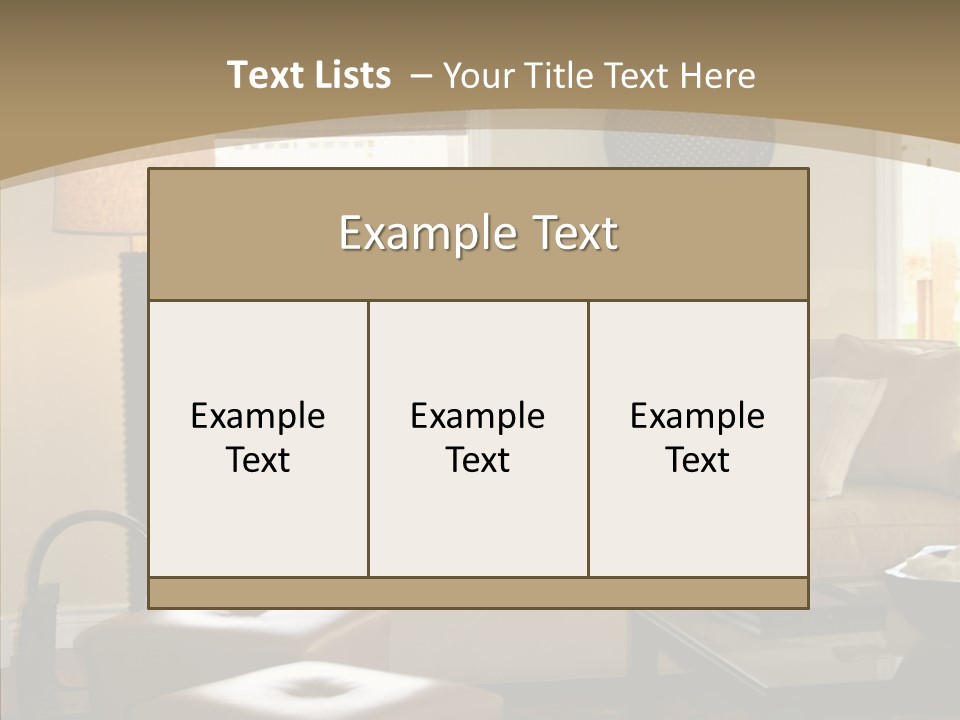 Modern Pillows Decore PowerPoint Template