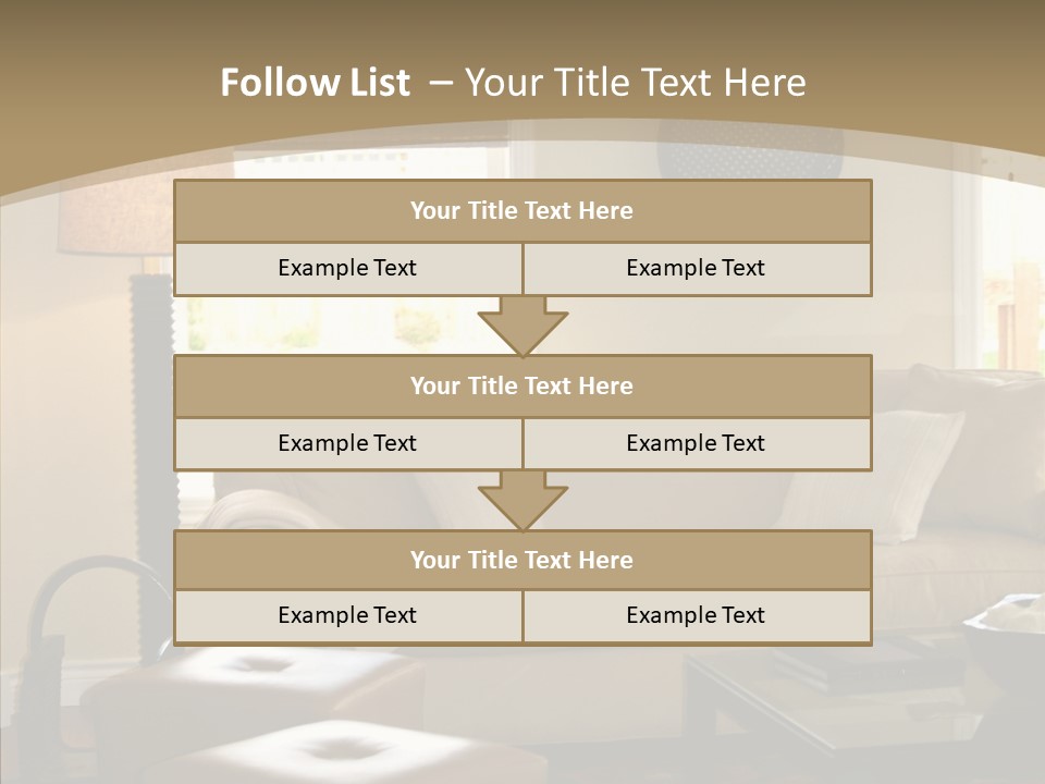 Modern Pillows Decore PowerPoint Template