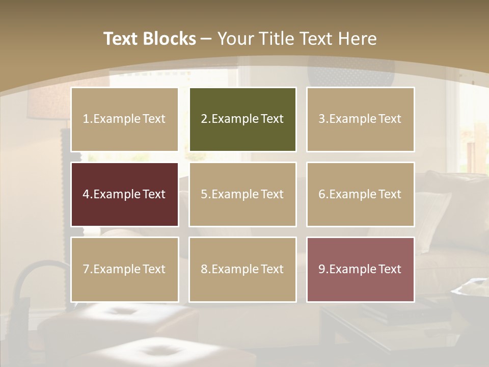 Modern Pillows Decore PowerPoint Template