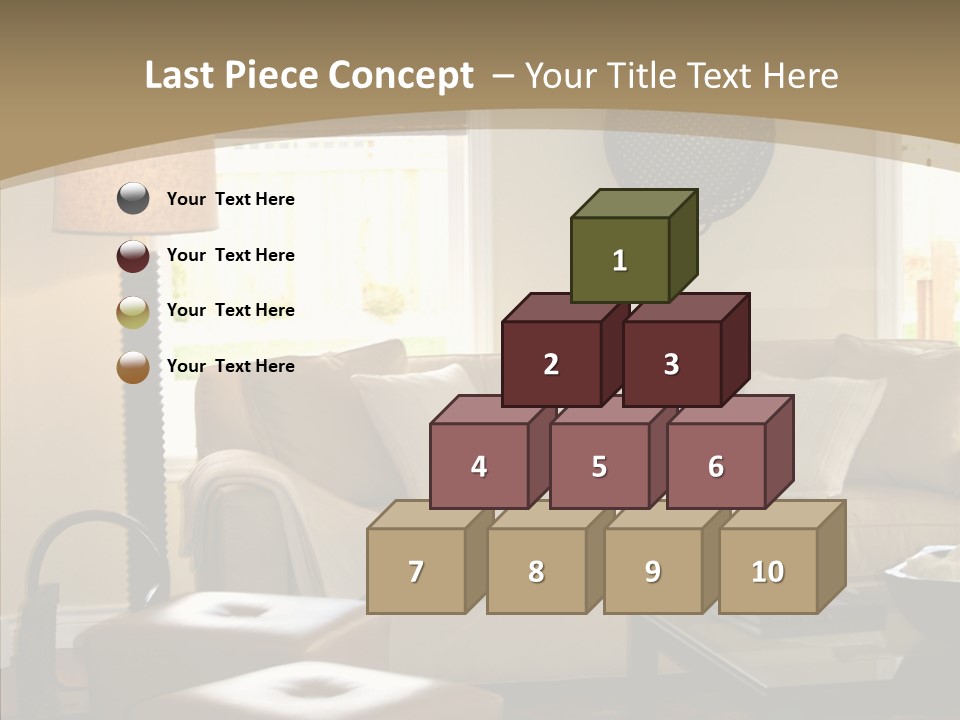 Modern Pillows Decore PowerPoint Template