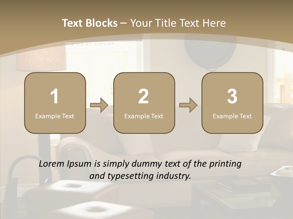 Modern Pillows Decore PowerPoint Template