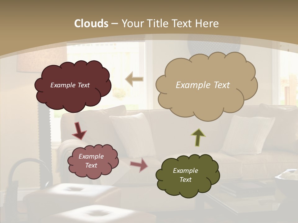 Modern Pillows Decore PowerPoint Template