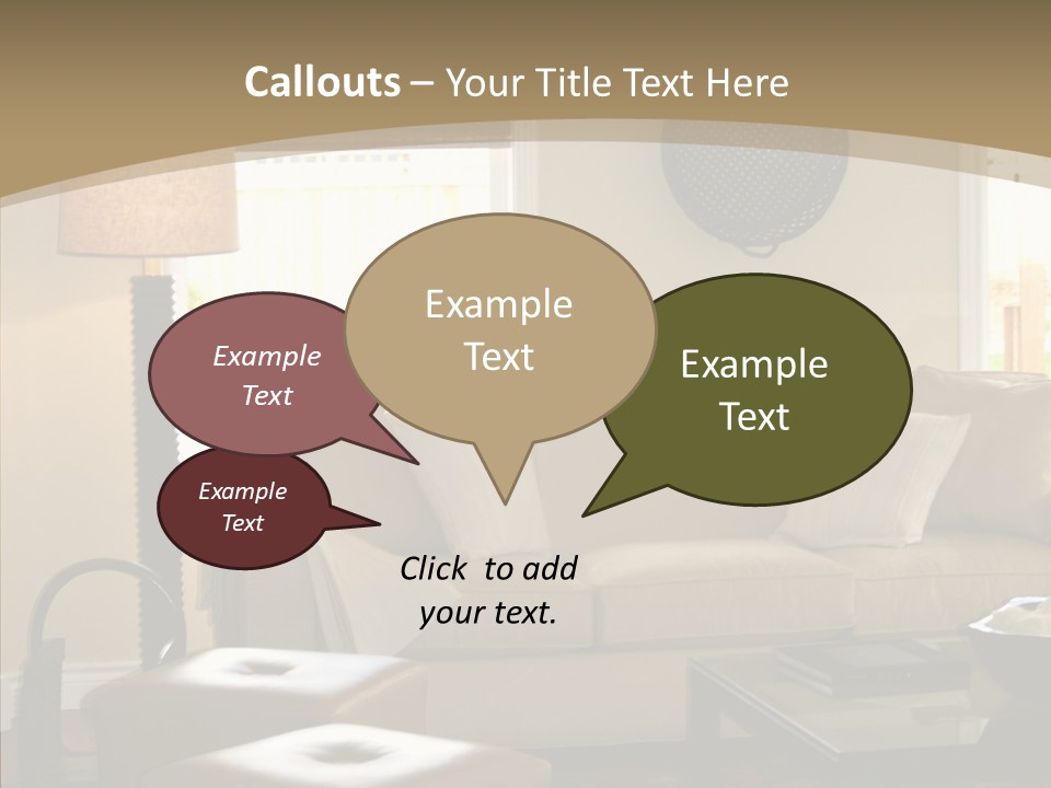 Modern Pillows Decore PowerPoint Template