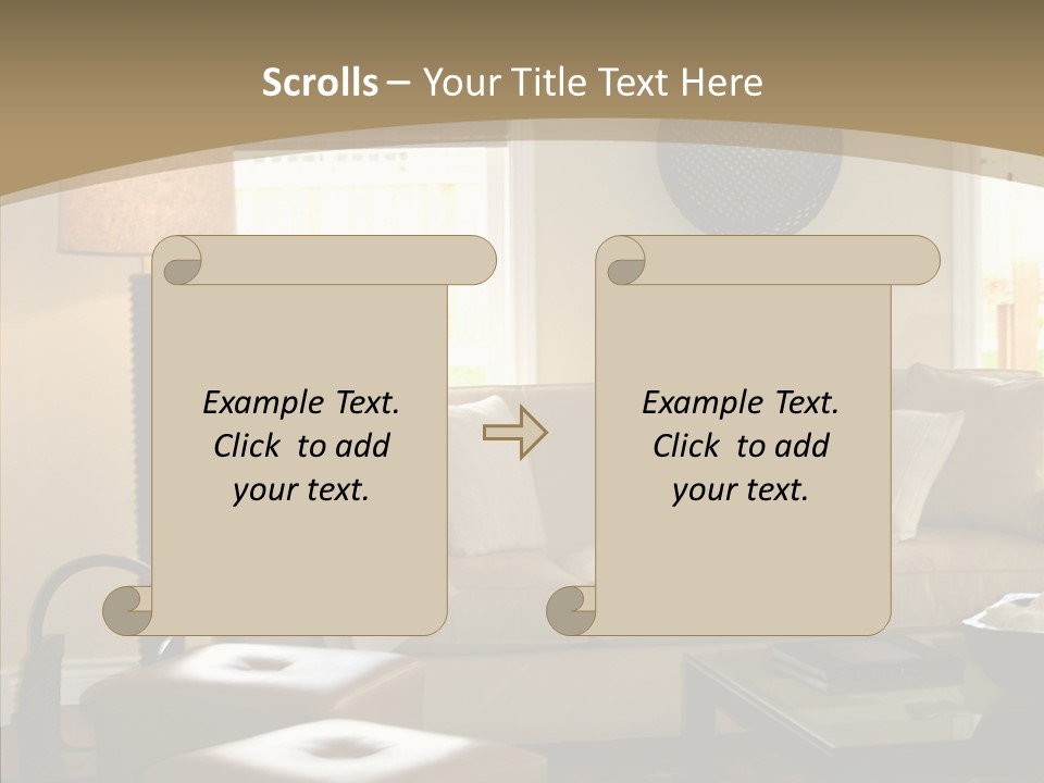 Modern Pillows Decore PowerPoint Template