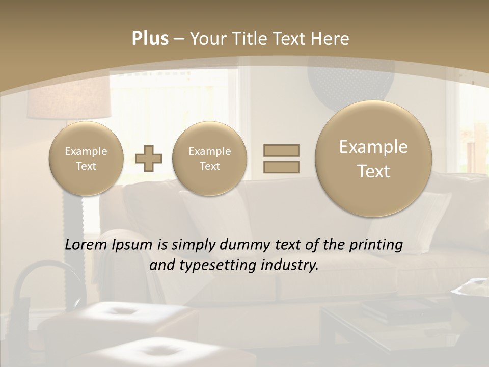 Modern Pillows Decore PowerPoint Template