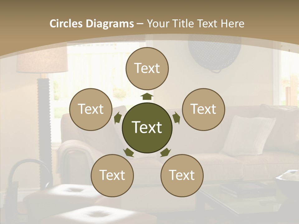 Modern Pillows Decore PowerPoint Template