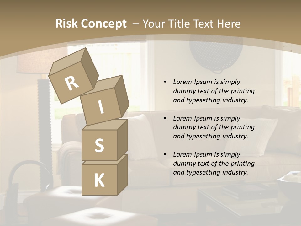 Modern Pillows Decore PowerPoint Template