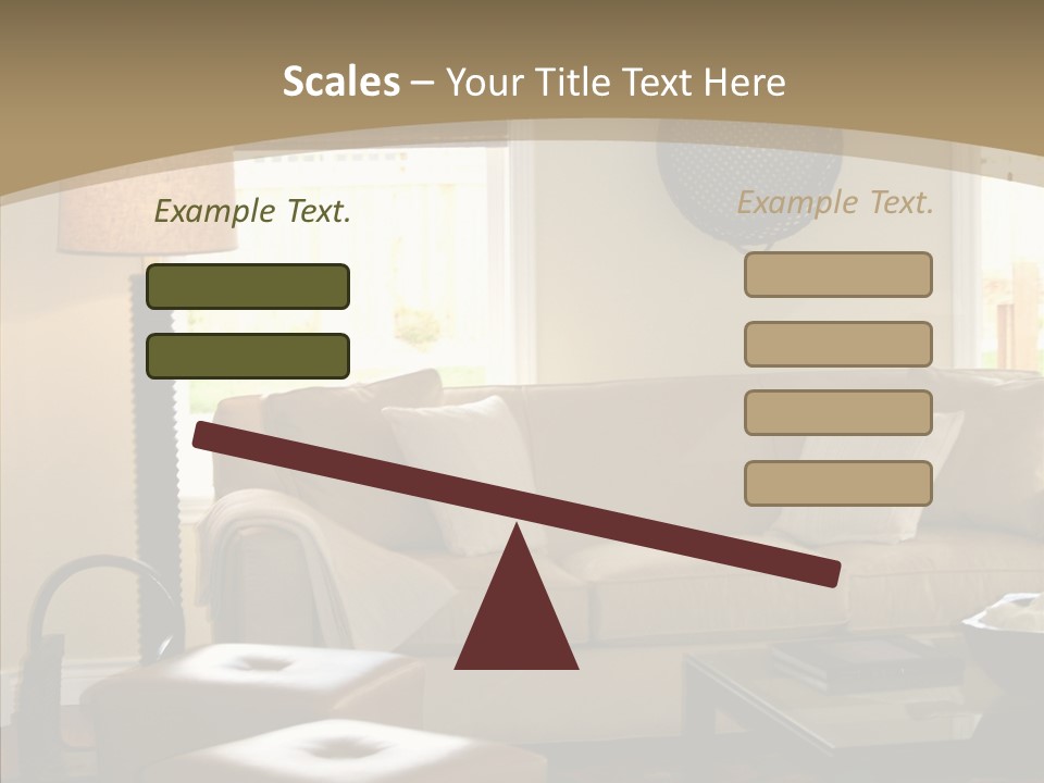 Modern Pillows Decore PowerPoint Template