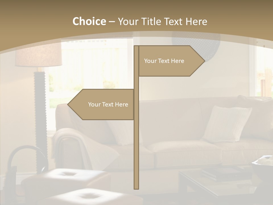 Modern Pillows Decore PowerPoint Template