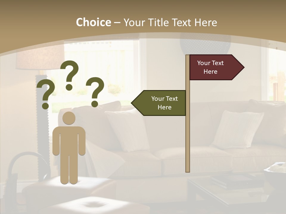 Modern Pillows Decore PowerPoint Template