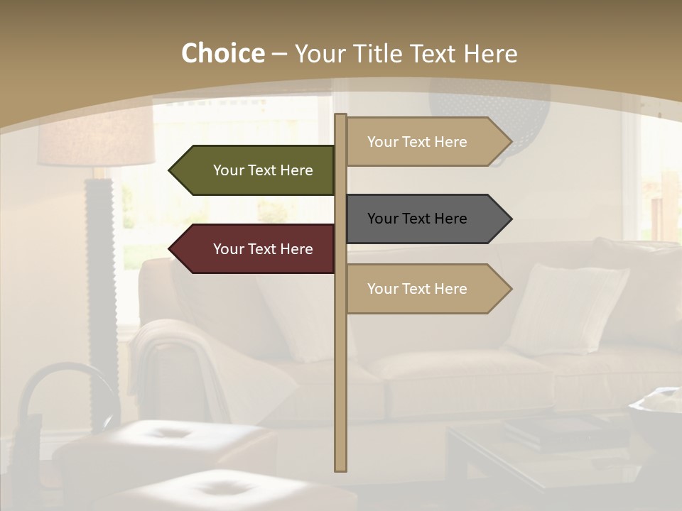 Modern Pillows Decore PowerPoint Template